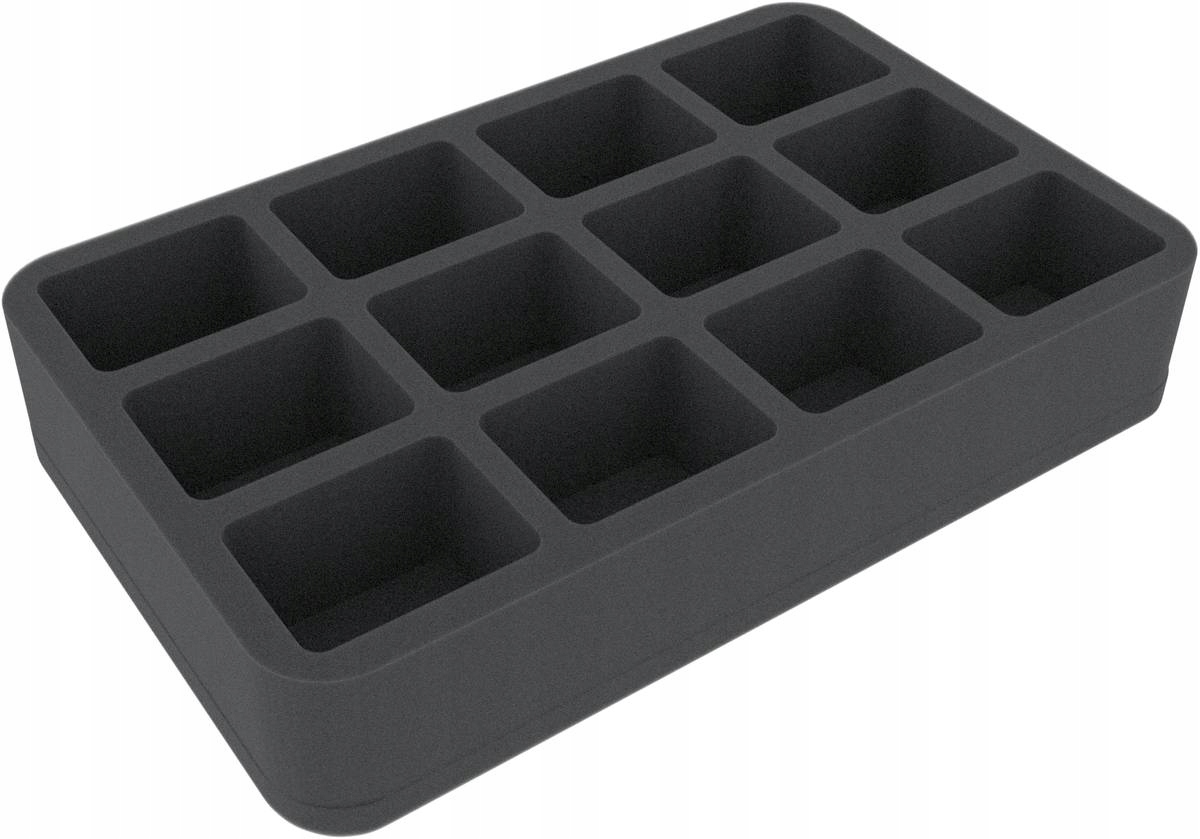 Felherr: Organizer z pianki 275 mm x 172 mm x 50 mm 12 przegródek
