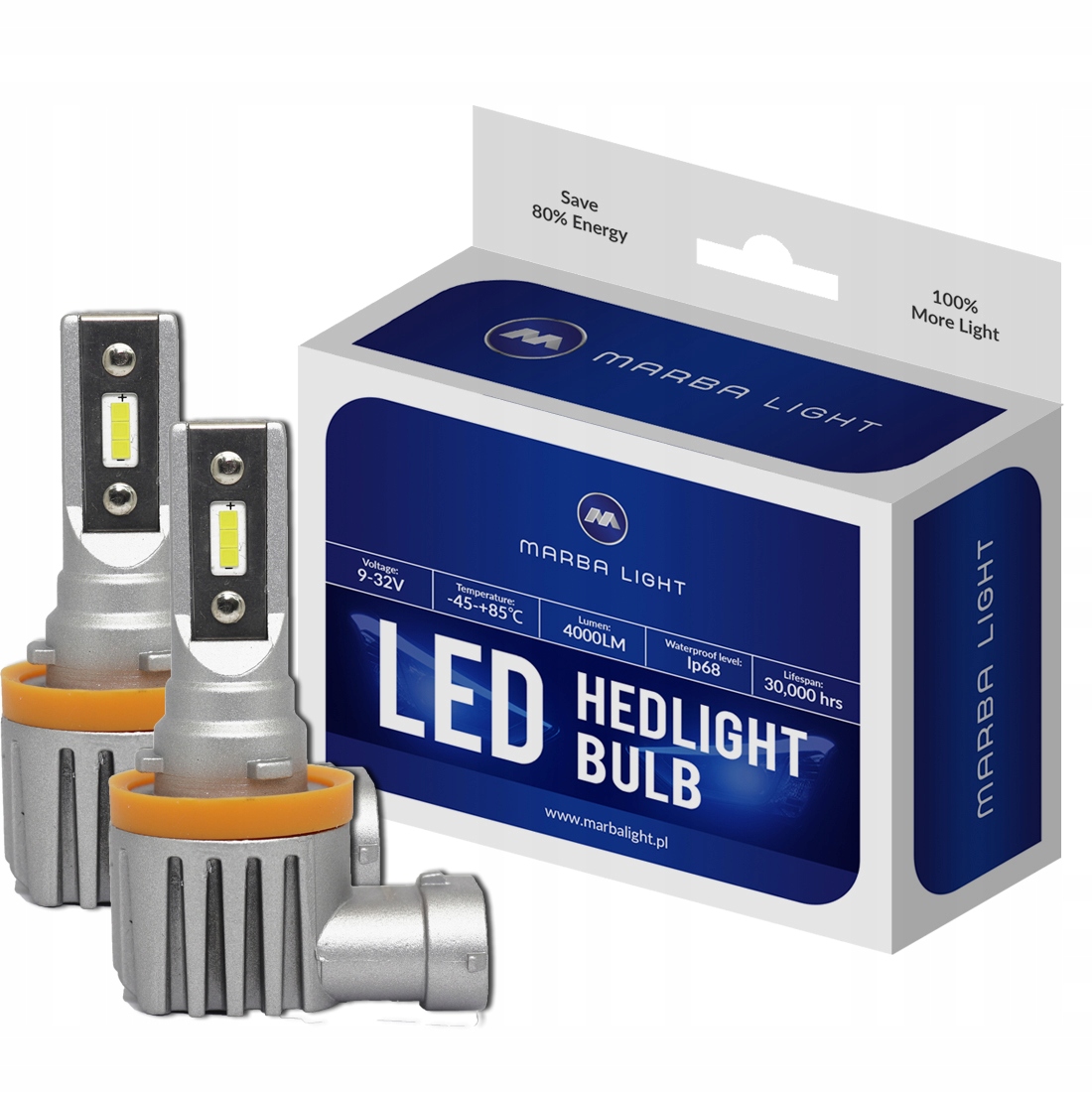 Led žárovky H8 ML12H8 Opel Astra J Audi A4 B8