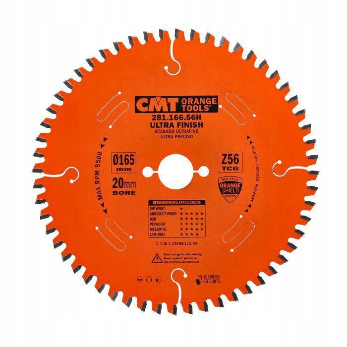 

Tarcza tnąca Cmt 281.166.56H 165 mm do drewna