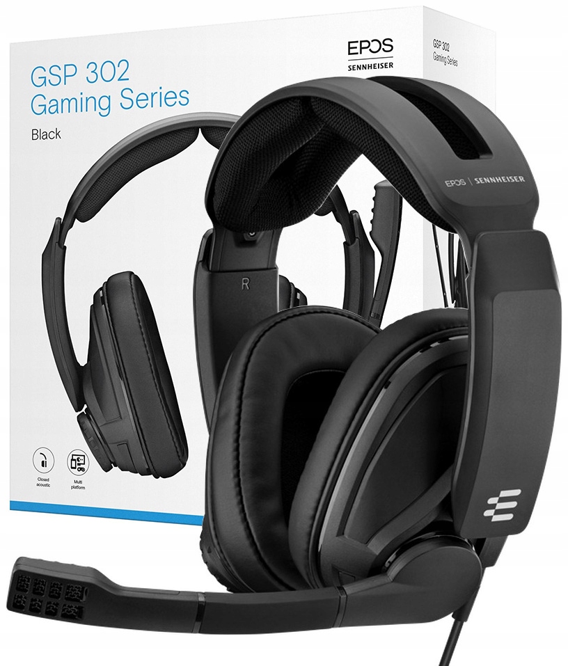 

Słuchawki gamingowe Epos Sennheiser Gsp 302 czarne