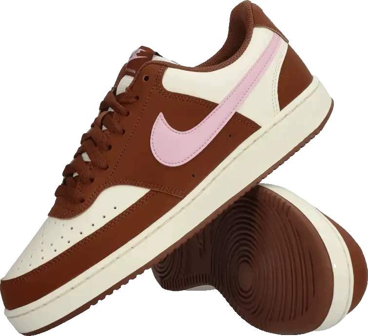 Pánská lifestylová obuv Nike Court Vision Low bílo-hnědá