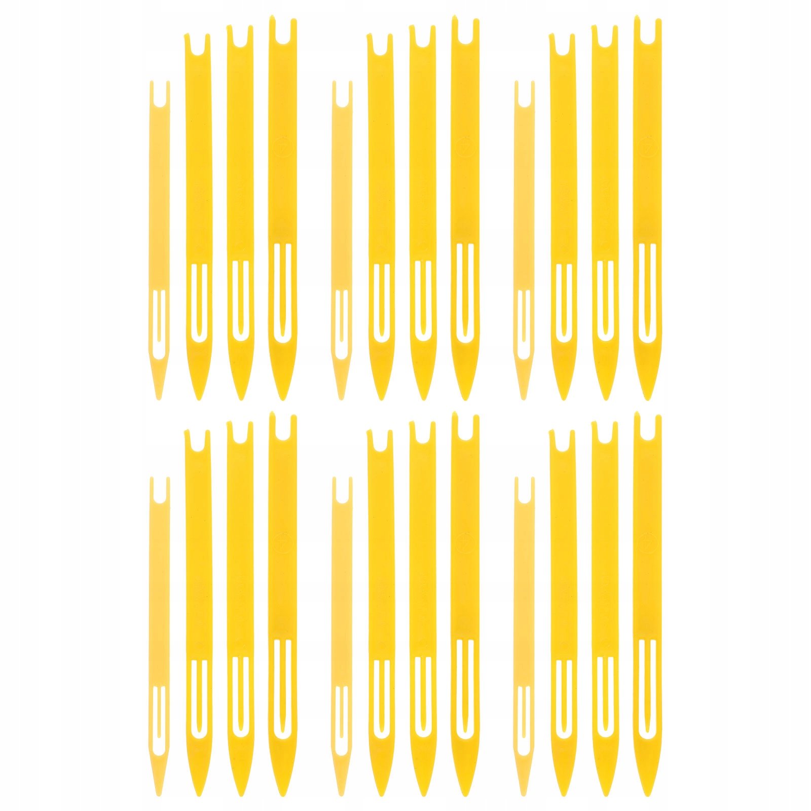 24Pcs Waterproof Yellow Net Repair Supplies for Marine and Freshwater Use