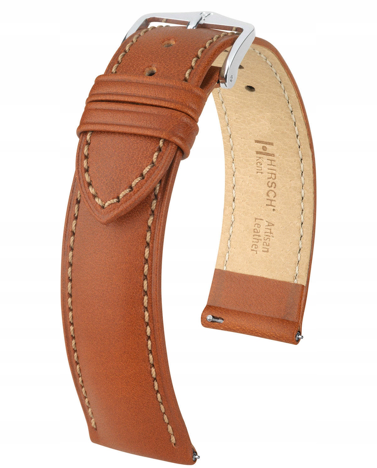Hnědý Kožený Řemínek Na Chytré Hodinky Hirsch Kent L 22 mm 010020