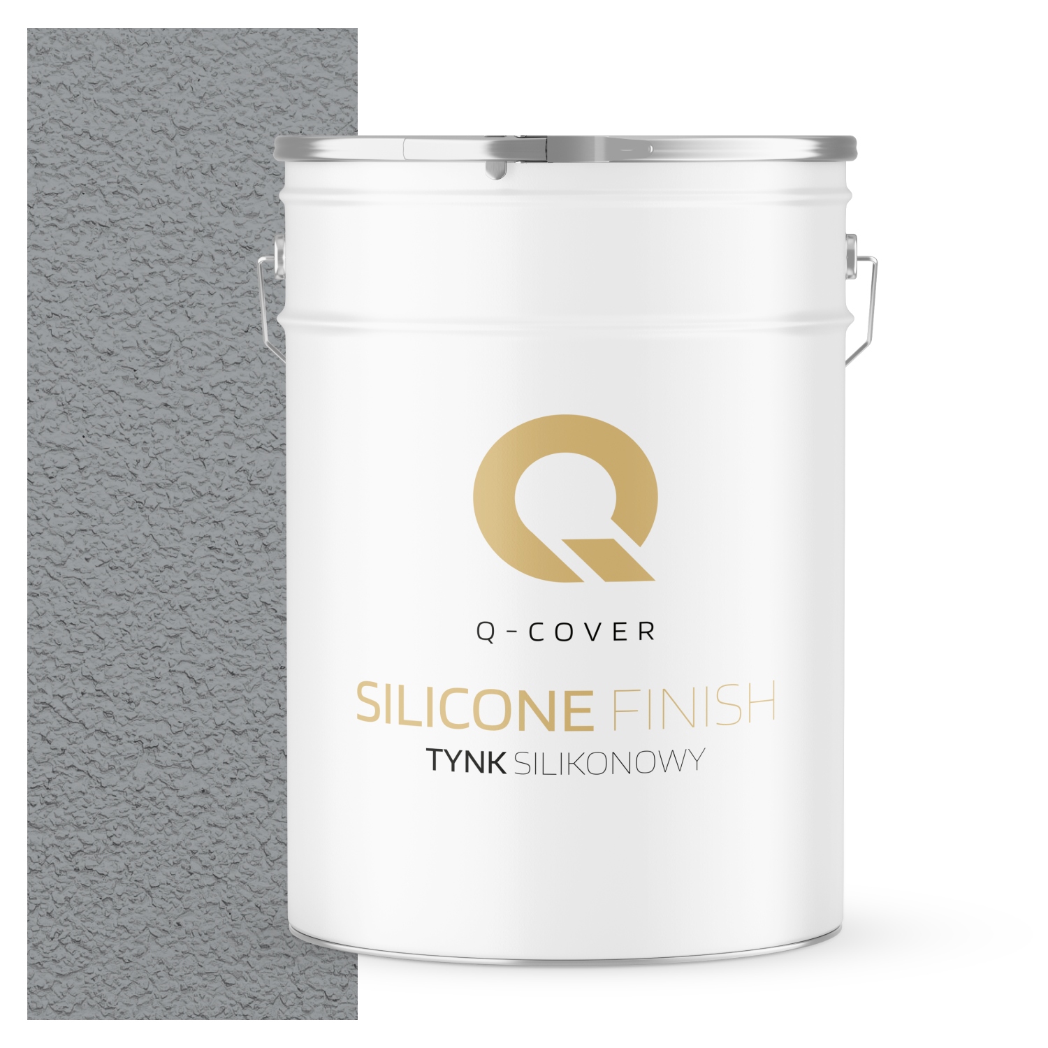 Silikonová Fasádní Omítka Šedomodrá 25 Kg Granulace 1.5 mm F243