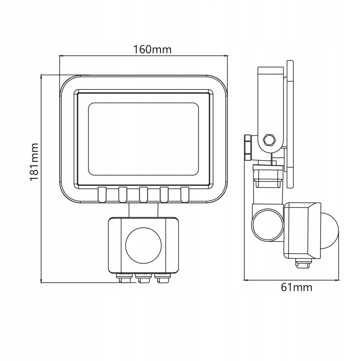 HALOGEN Naświetlacz lampa LED 30W z CZUJNIK RUCHU Kod producenta 304971