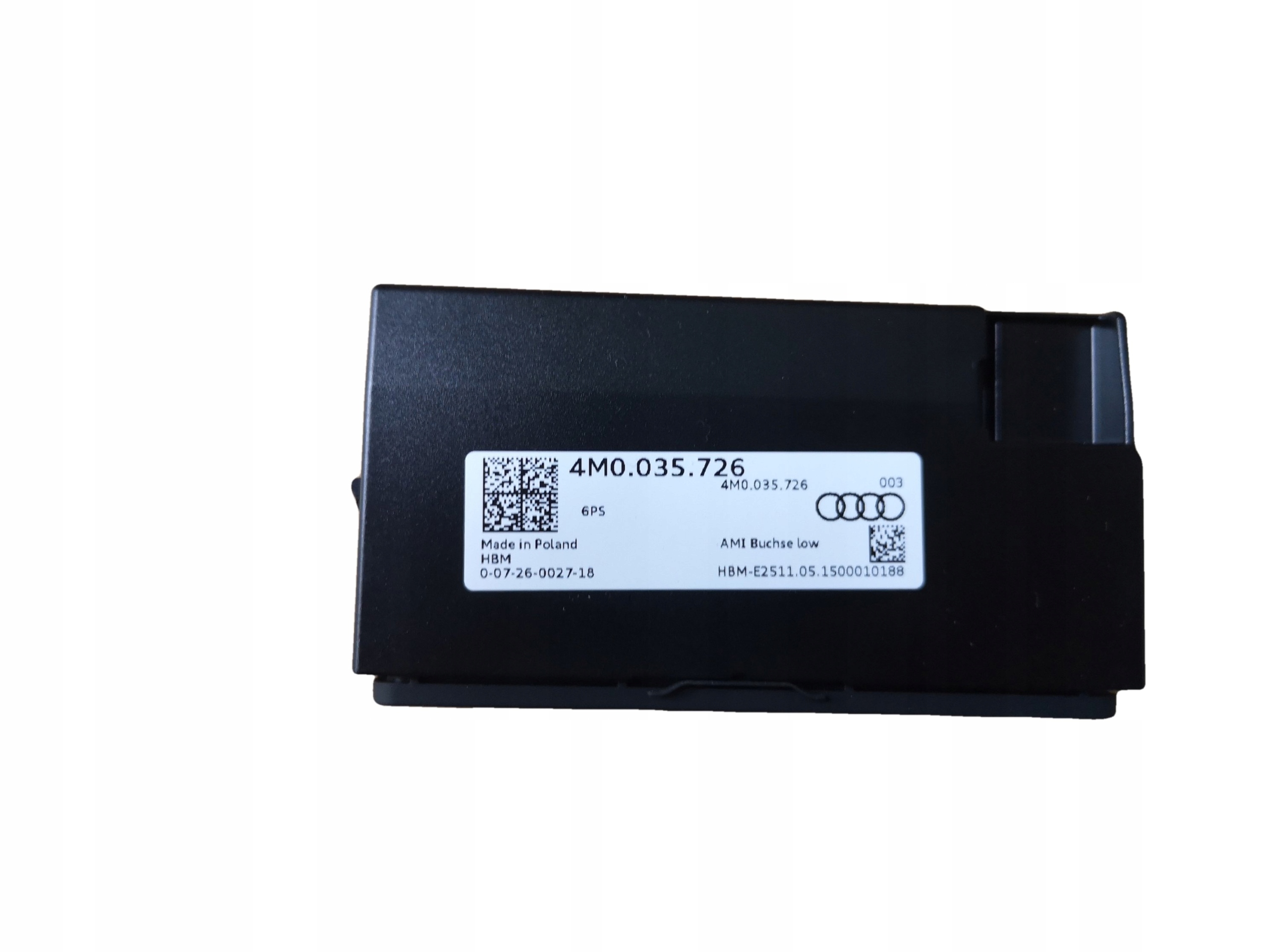 AUDI A4 A5 8W B9 PORT USB AUX 4M0035726