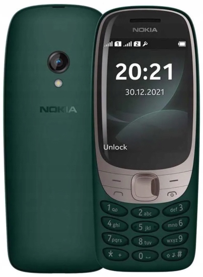 Telefon komórkowy Nokia 6310 Dual Sim Dla Seniora Zielony