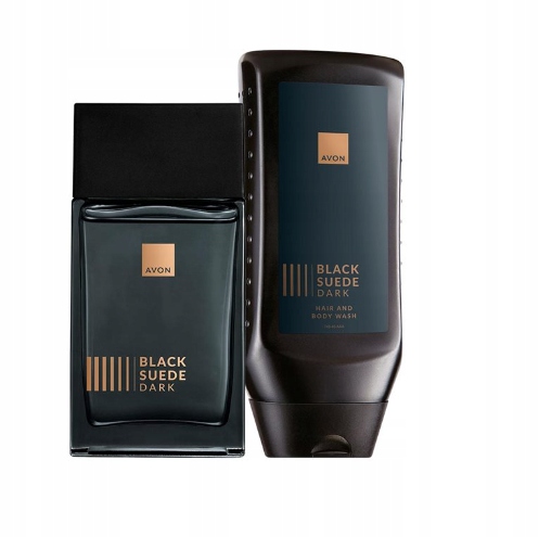 Black Suede Dark Zestaw Męski woda toaletowa+żel pod prysznic