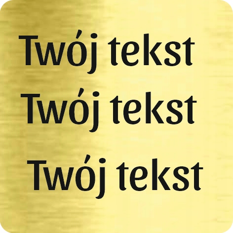 SAMOPRZYLEPNA TABLICZKA grawerowana Plakietka LOGO 4x4 cm 1szt EAN (GTIN) 5906154605168