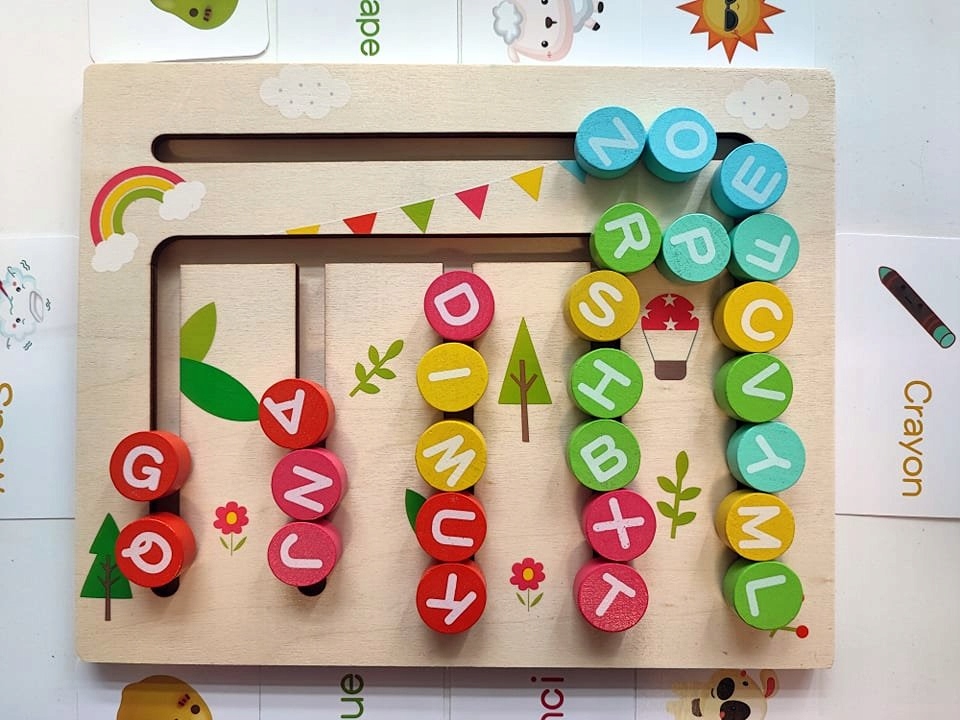 

Drewniane Puzzle Układanka Gra Memory Montessori