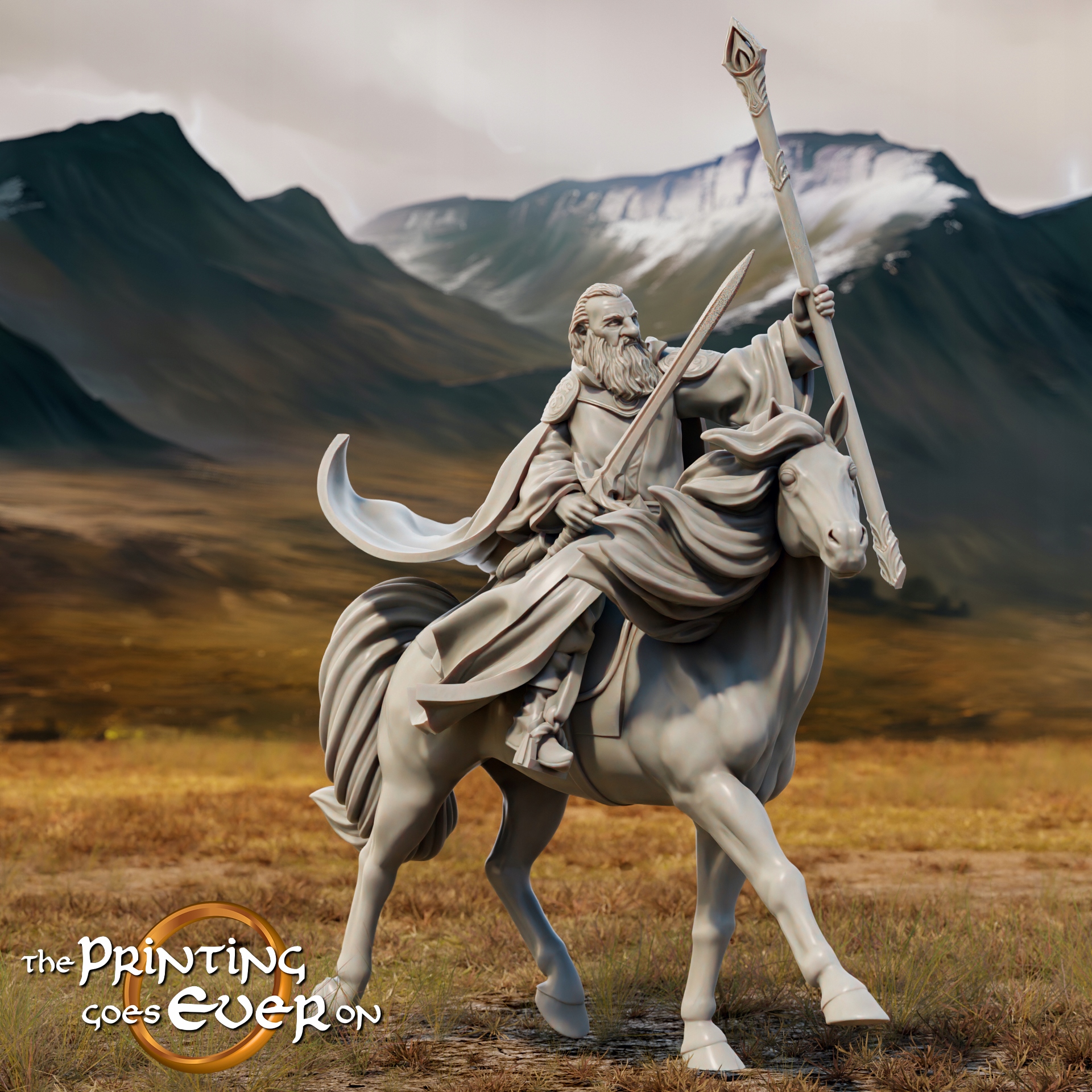 Gollnir the Wise Mounted The Printing Goes Ever On