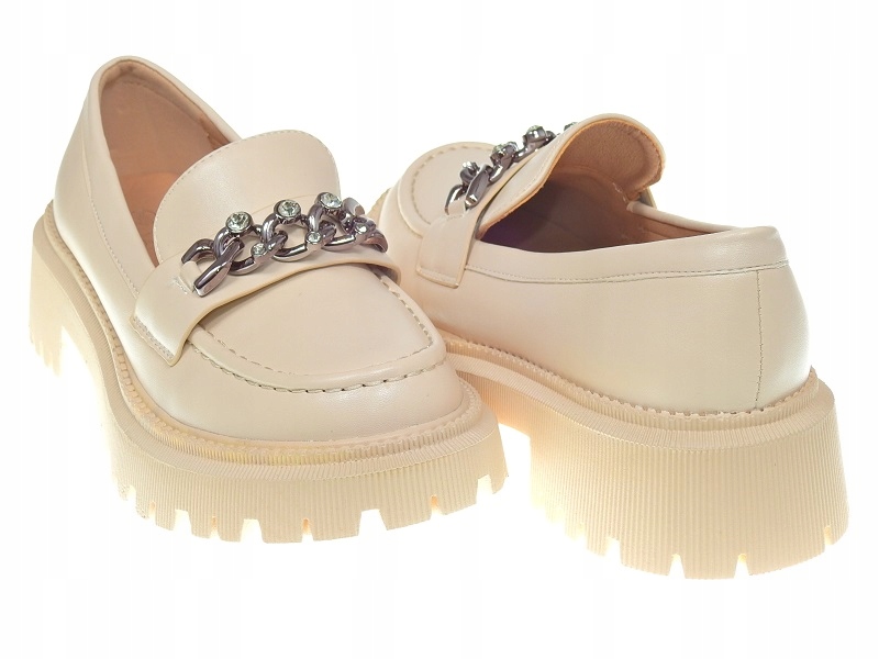 Lekkie mokasyny półbuty na platformie r.39 Marka inna