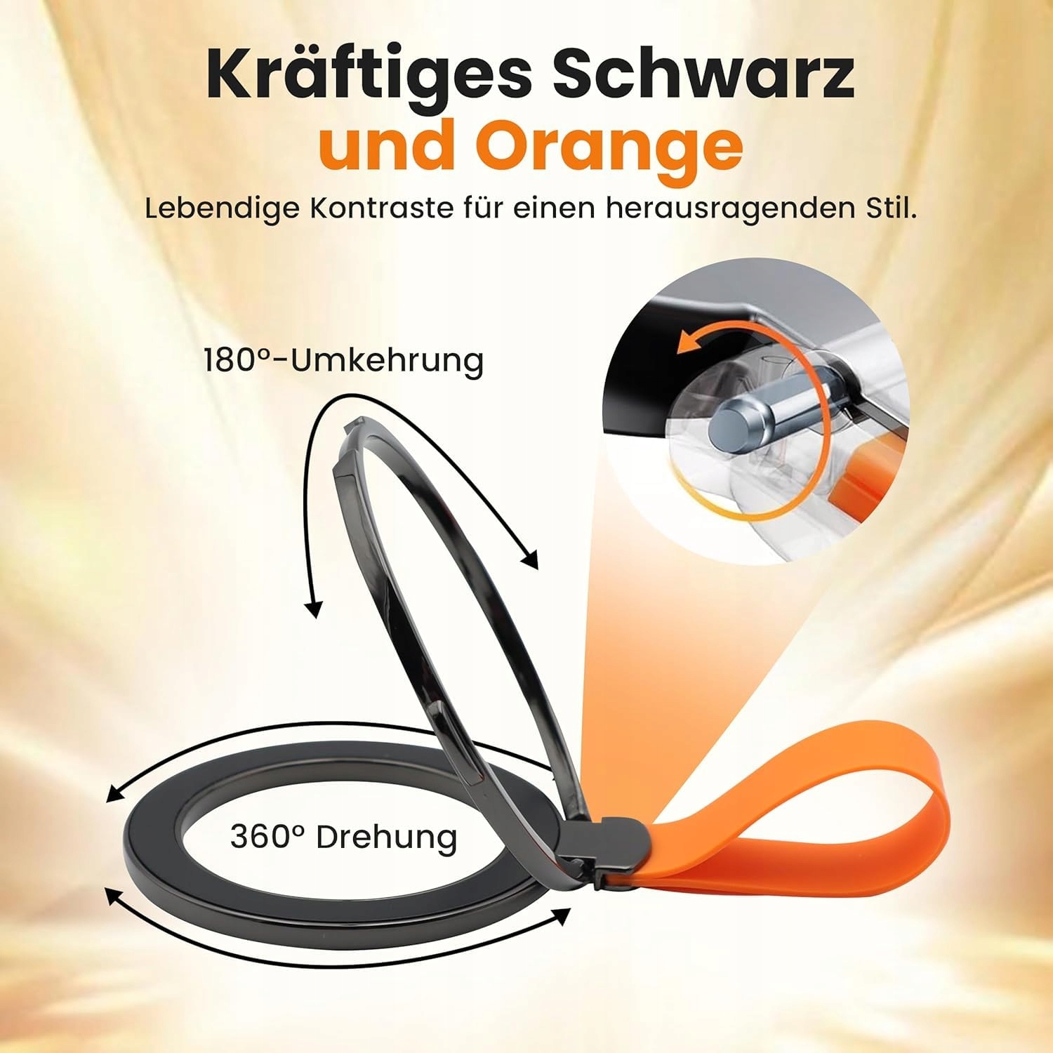 NOOMII Magnetyczny Uchwyt Na Telefon 360° Do iPhone Samsung i Innych — miniatura 6