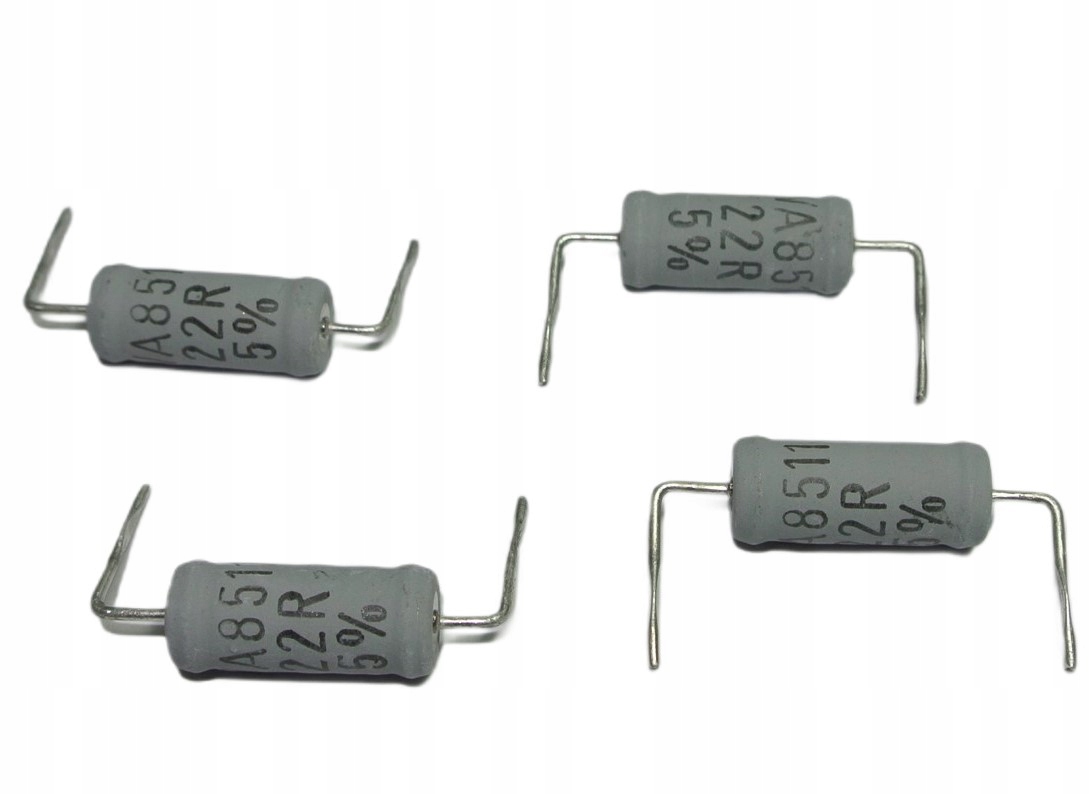 22R 5% 5W Rezystor WA8511-22RJ Welwyn 6.5x16mm [4szt]