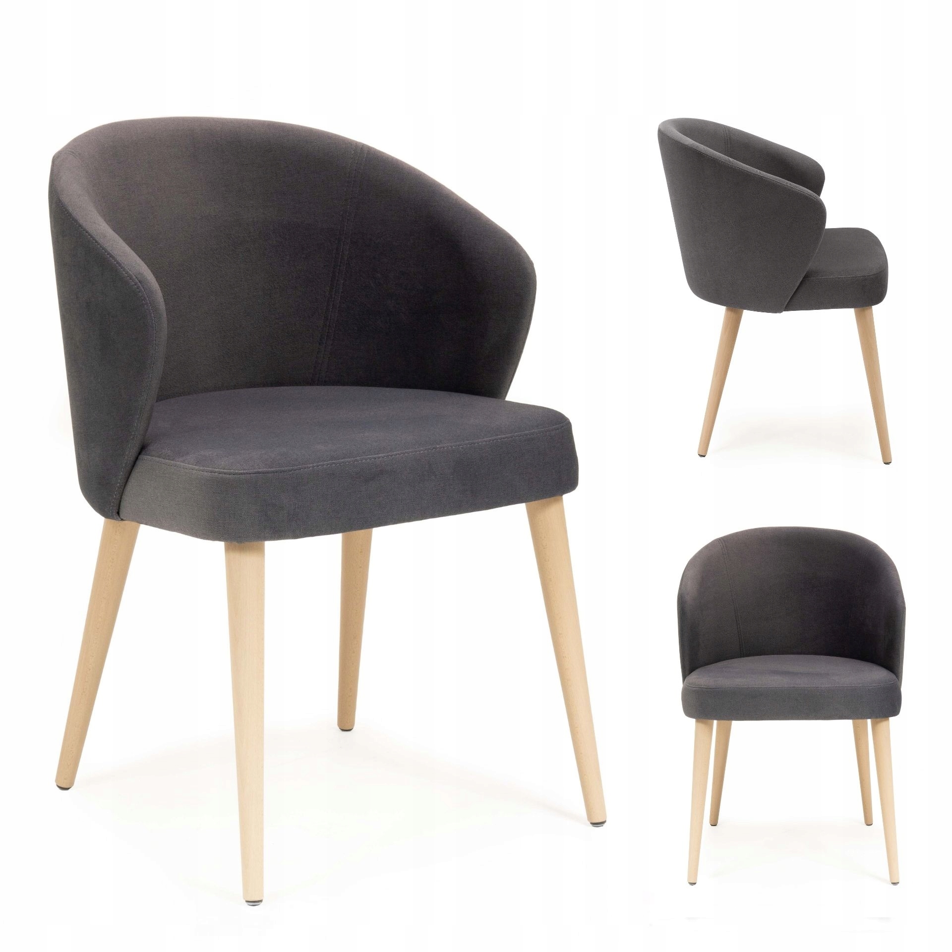 Moderní židle do obývacího pokoje Kancelář Jídelna Výjimečný design CANELLI5 černá