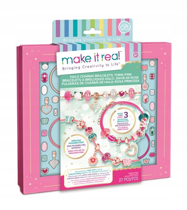 

Make it Real Zestaw Diy bransoletki Halo Charms