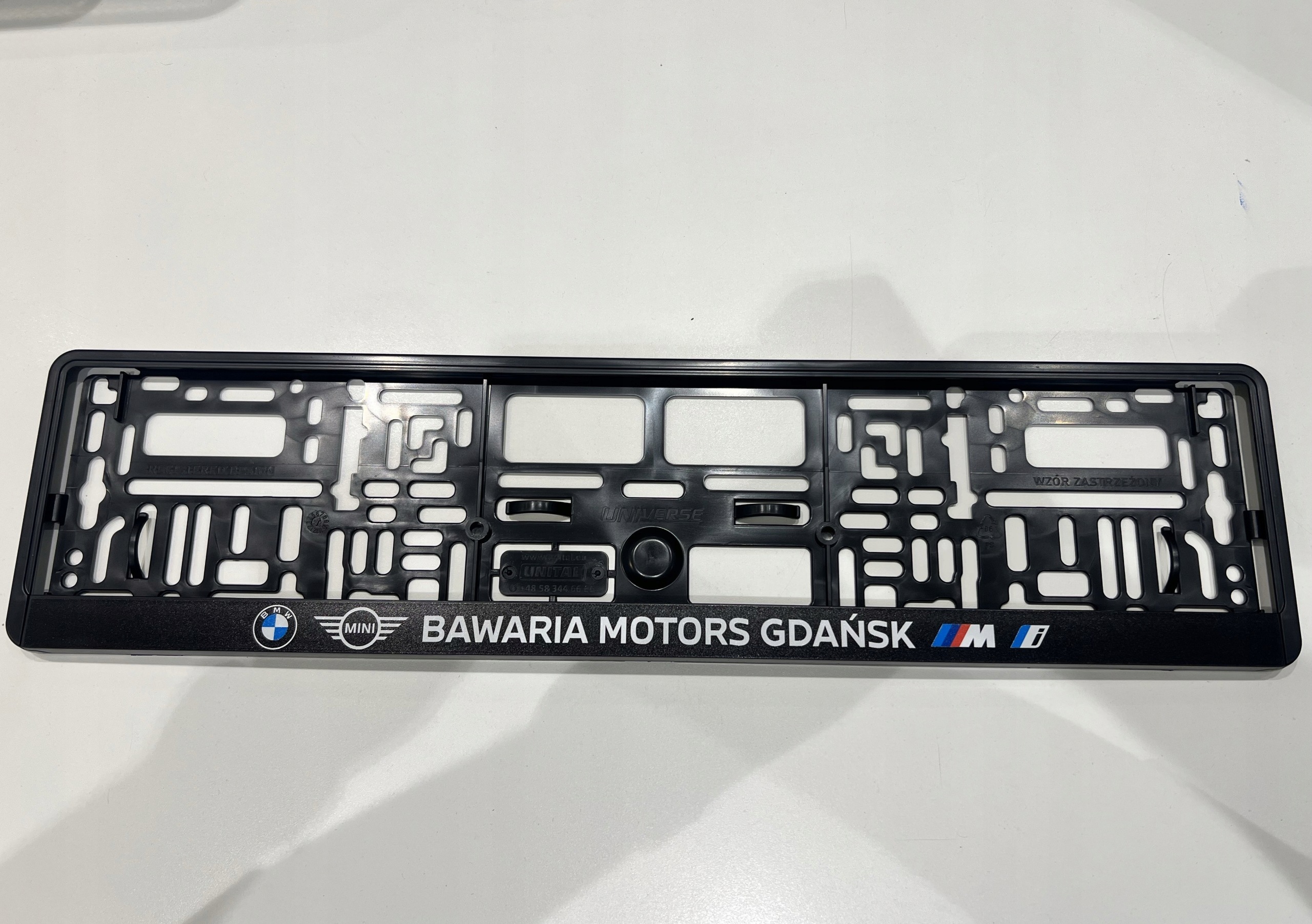 Kpl ramek na tablicę rejestracyjną Bmw Bawaria Motors Gdańsk