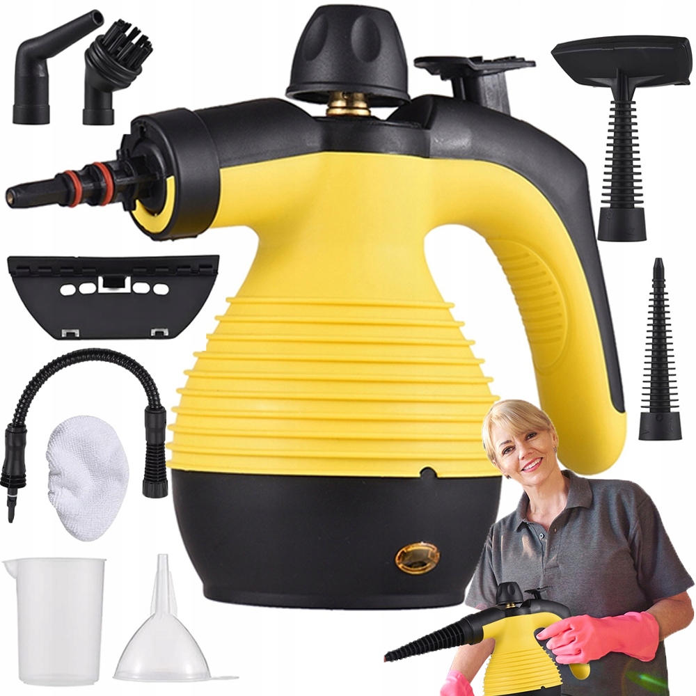 Čistič Parní Čistič Napařovač Oken 1050W 3BAR Sada 9 Dílů 350 ML