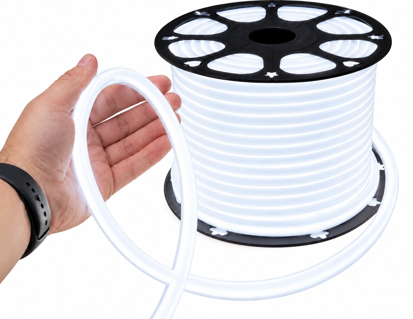 Neon LED Flex 360 biały zimny 230V do oświetlenia zewnętrznego