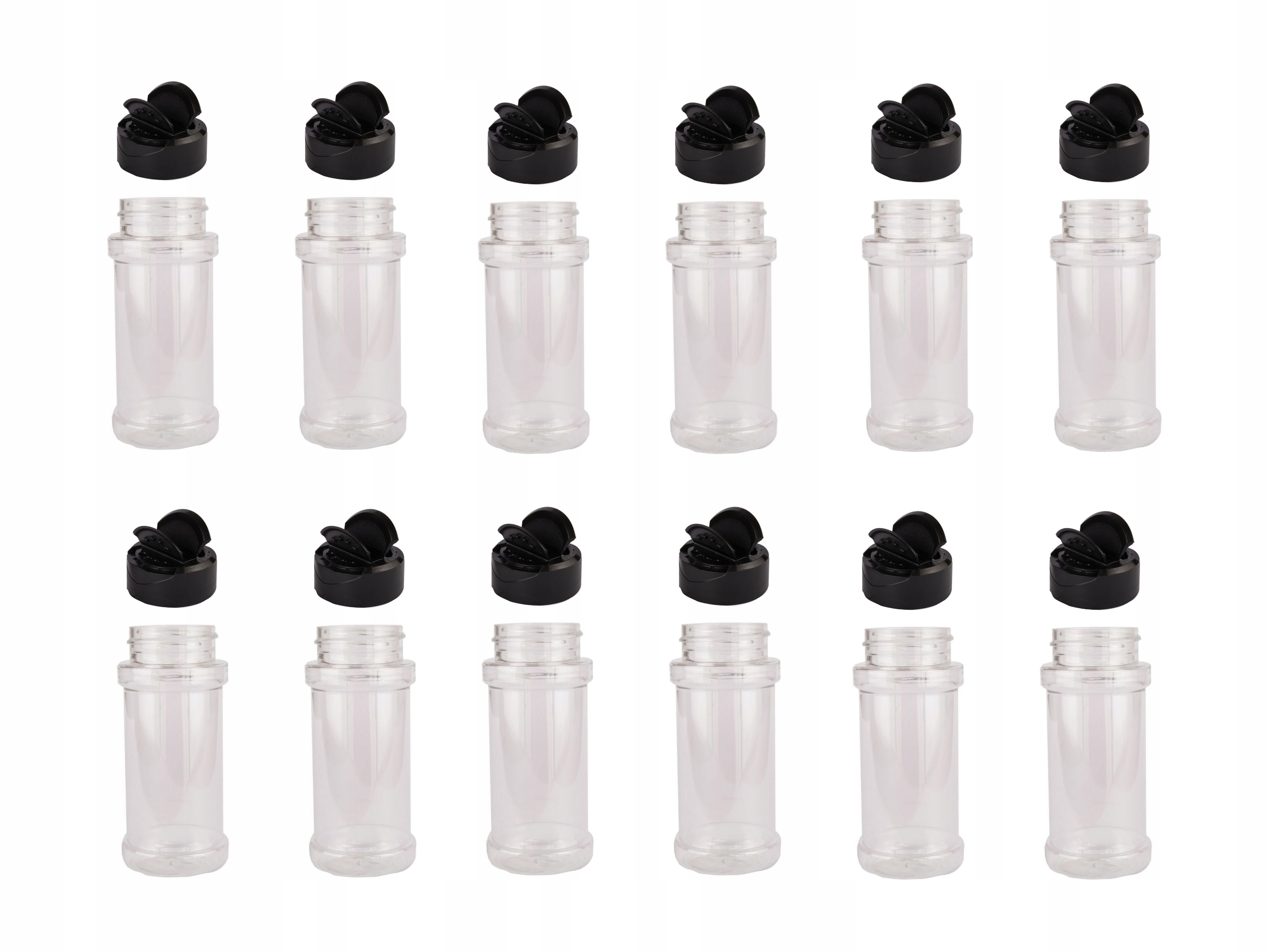 

Pojemniki na przyprawy z sitkiem 100 ml 12 sztuk