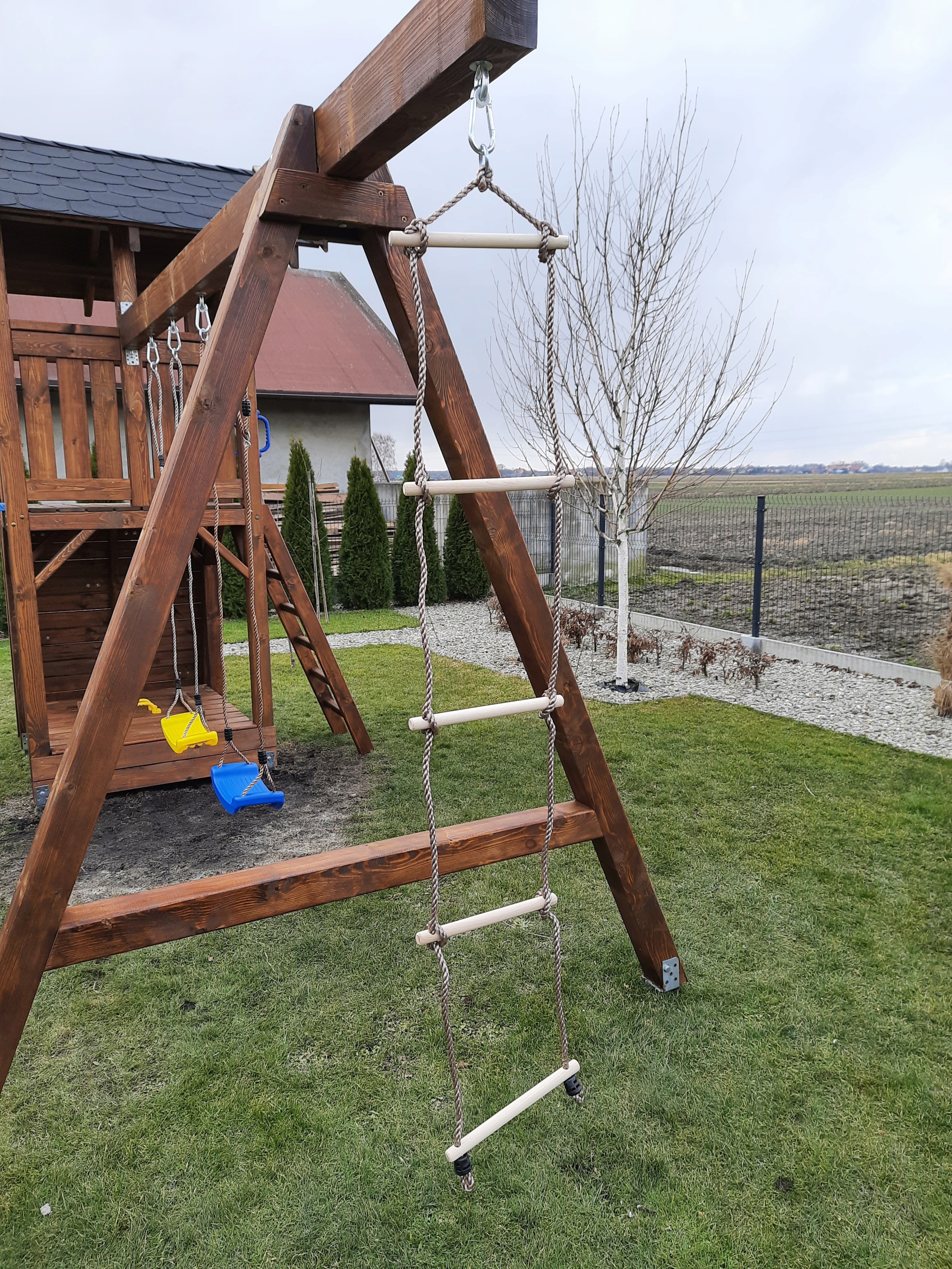 

Drabinka sznurowa pięciostopniowa na jednym kółku