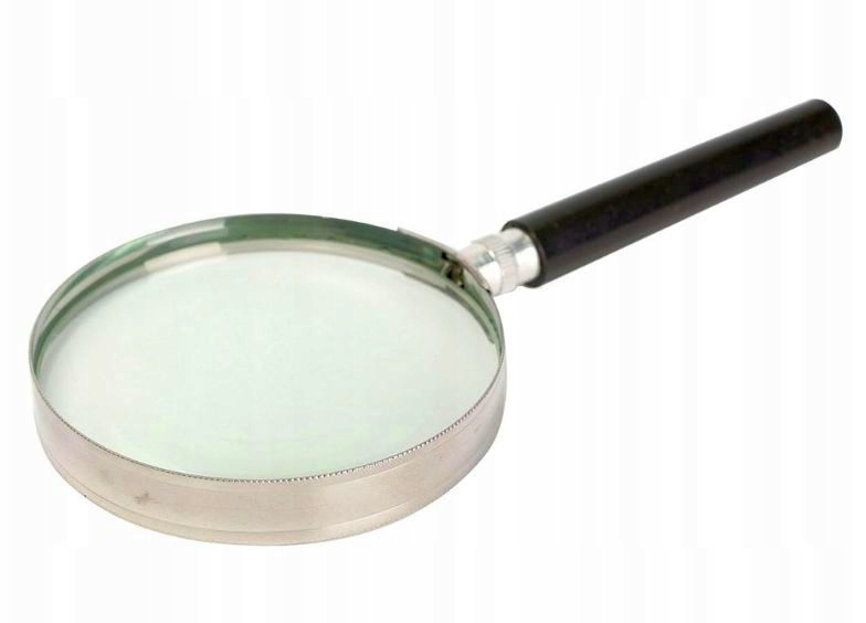 LUPA RĘCZNA 10 CM 3 X KLASYCZNA SZKŁO POWIĘKSZAJĄCE