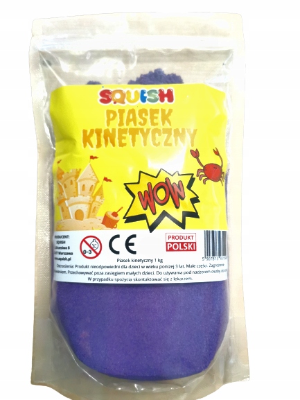 PIASEK KINETYCZNY 1 KG P. POLSKI JAGODOWY DO SLIME