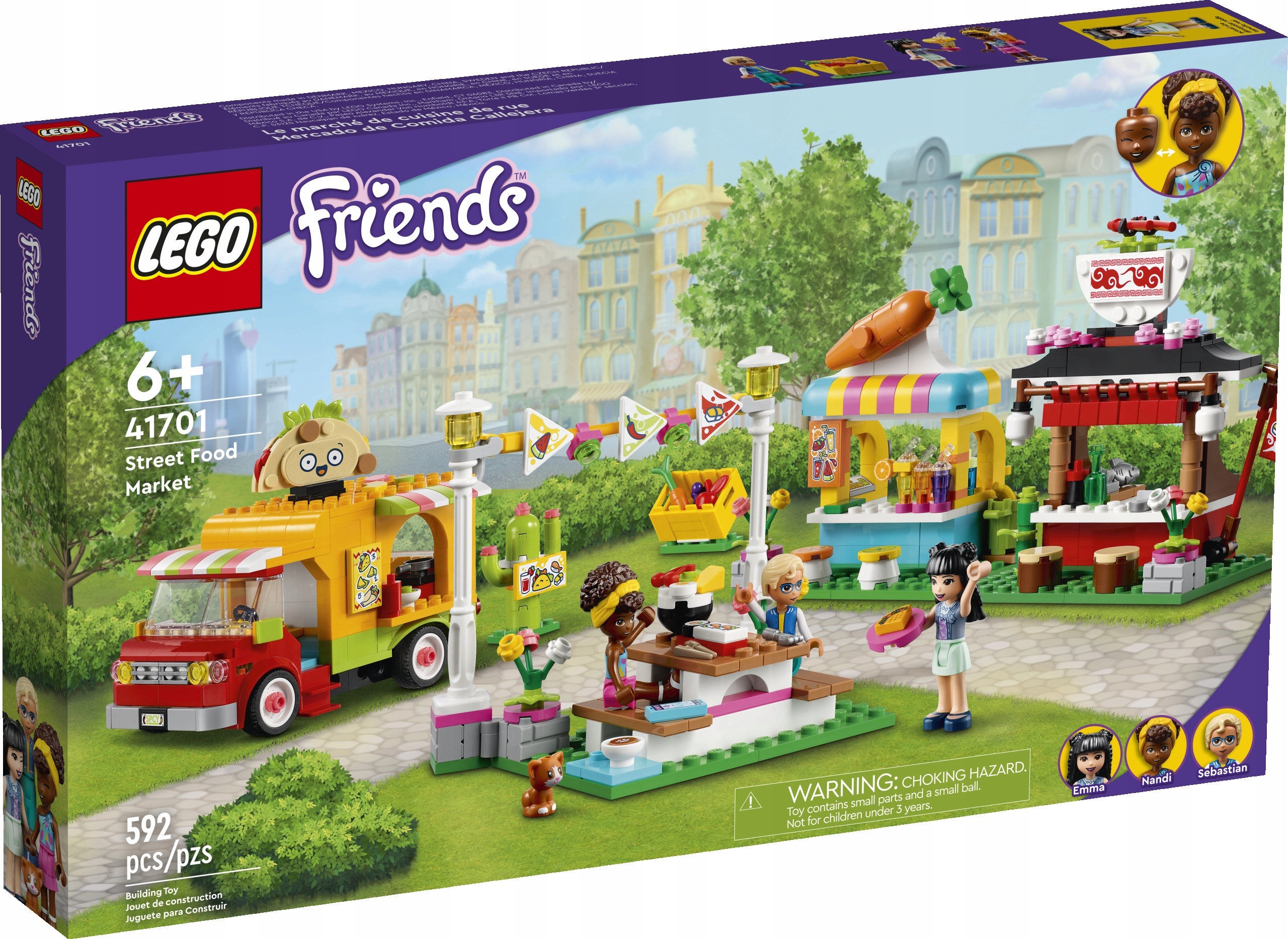 Lego Friends 41701 Streetfood Stánky s jídlem