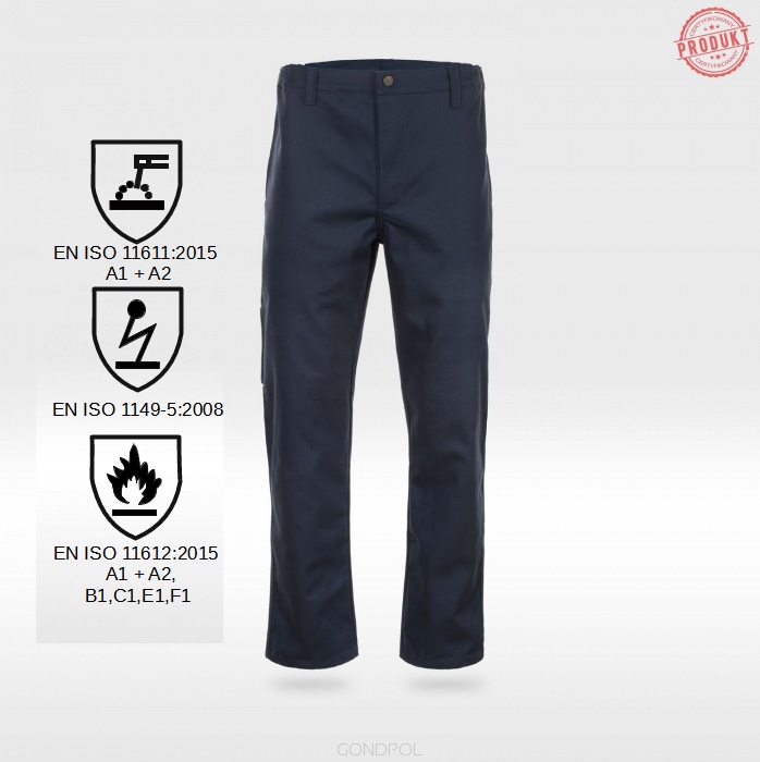 SPODNIE SPAW.TRUDNOPALNE ANTYSTATYCZNE MOCNE 64