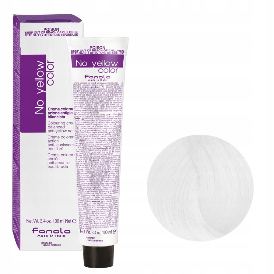 

No Yellow Color Farba ML.00 Lightener 100ML Fanola