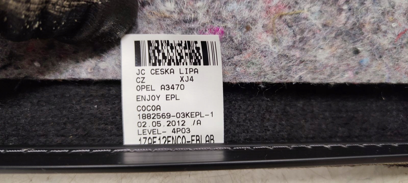 side material seat left front cocoa Opel Zafira C 2,0 CDTI