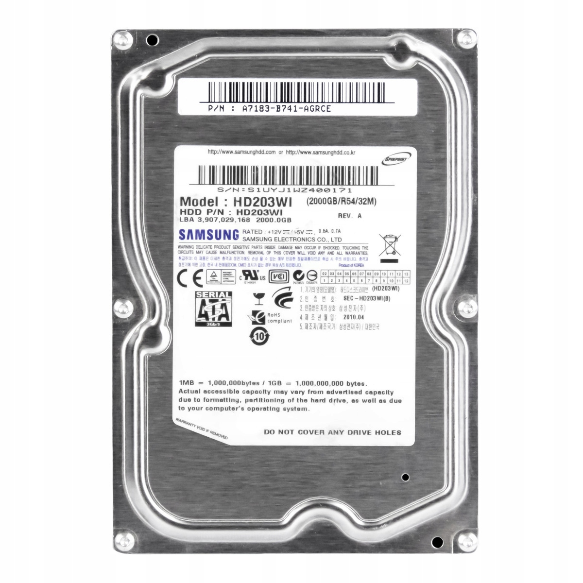 Samsung SpinPoint F3EG 2TB 5.4K 32MB Sata II 3.5'' HD203WI
