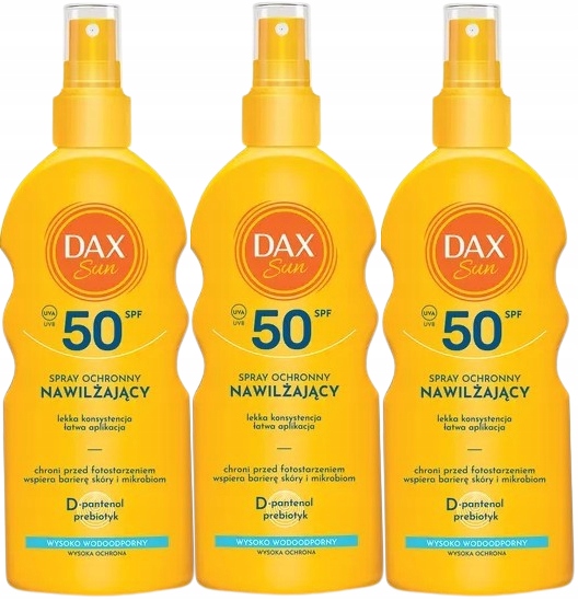 3 x Dax Sun Ochranný hydratační sprej SPF50 200 Ml Intenzivní péče