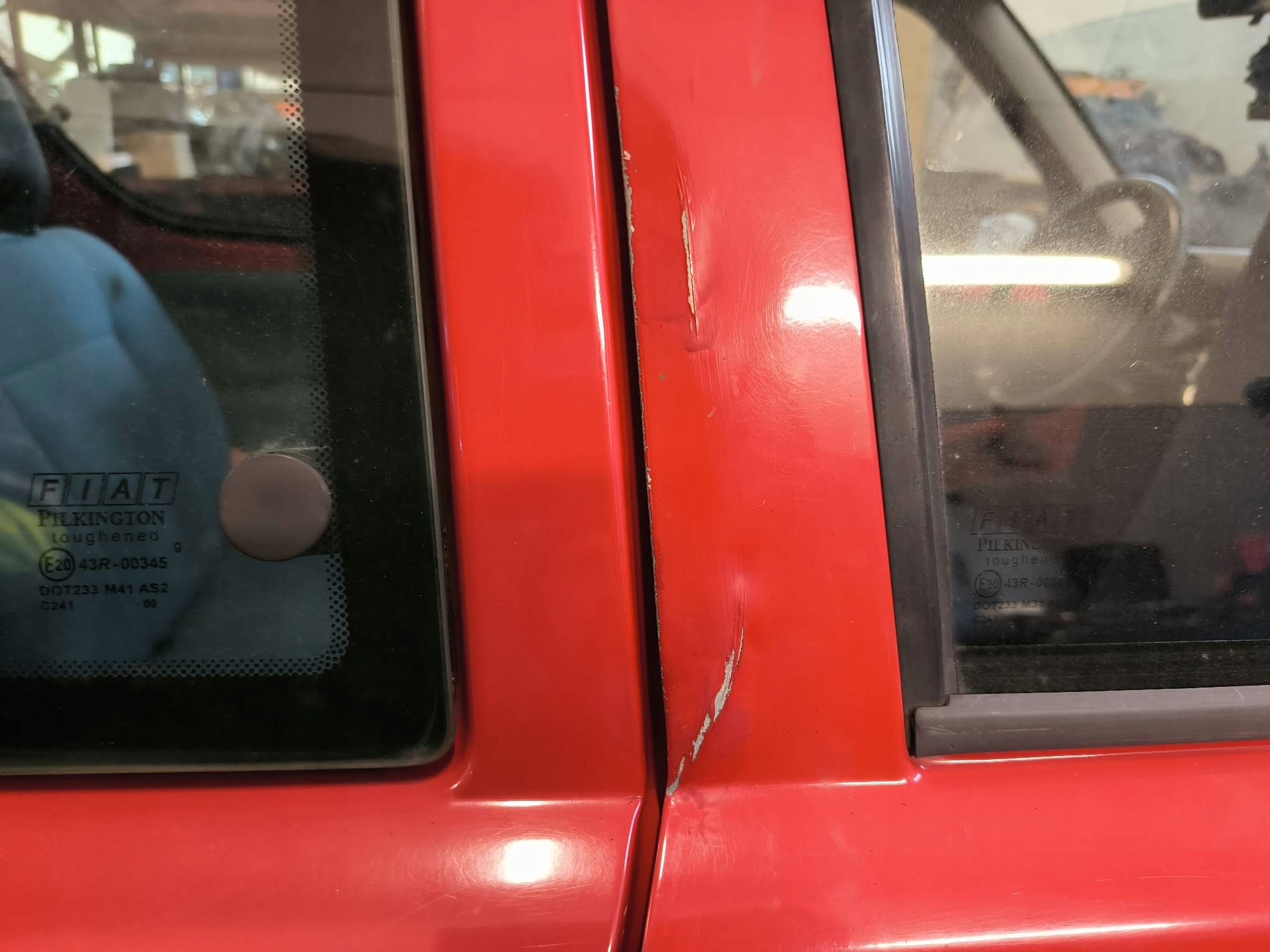 door right front red FIAT SEICENTO
