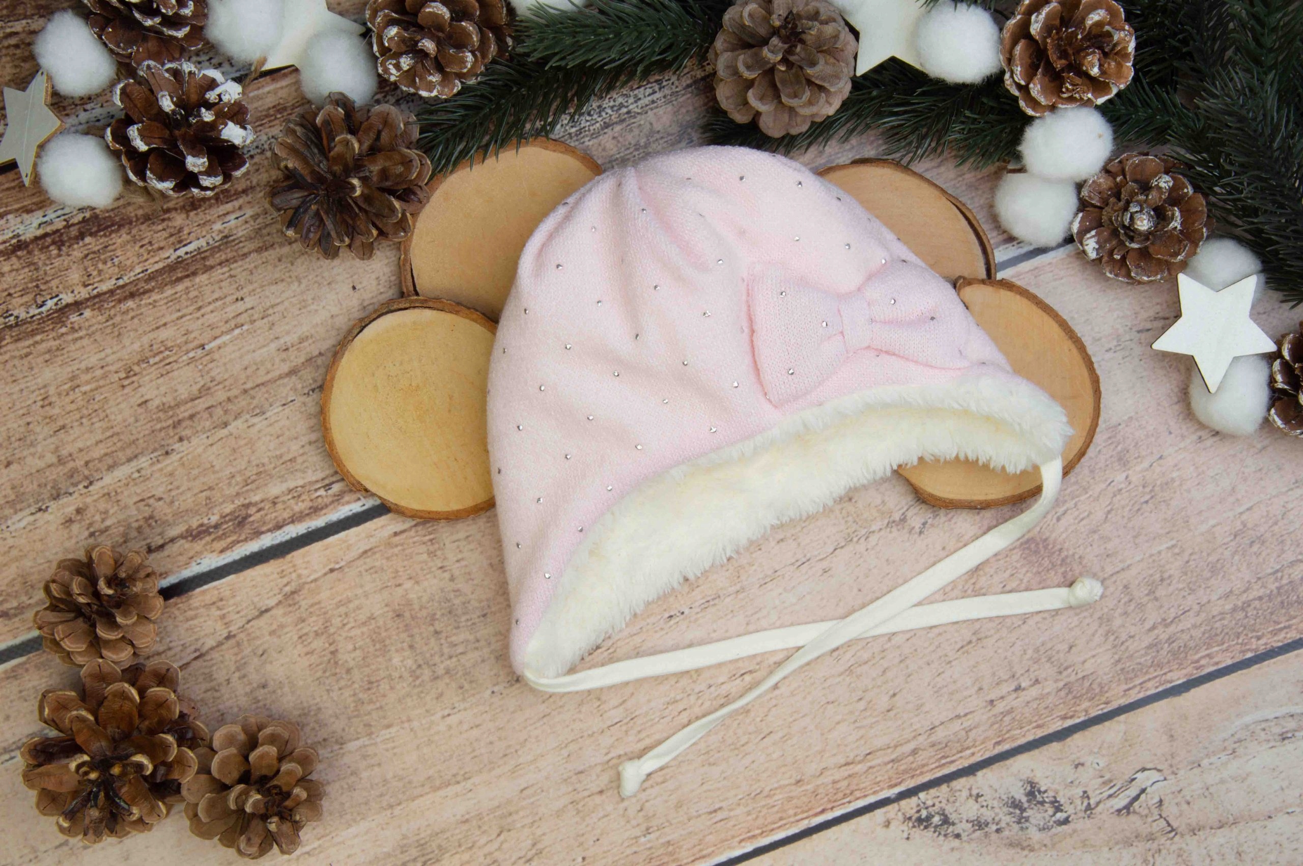 CIEPŁY KOMPLET SWETERKOWY CZAPKA APASZKA 40-42 Wiek dziecka 3 m +