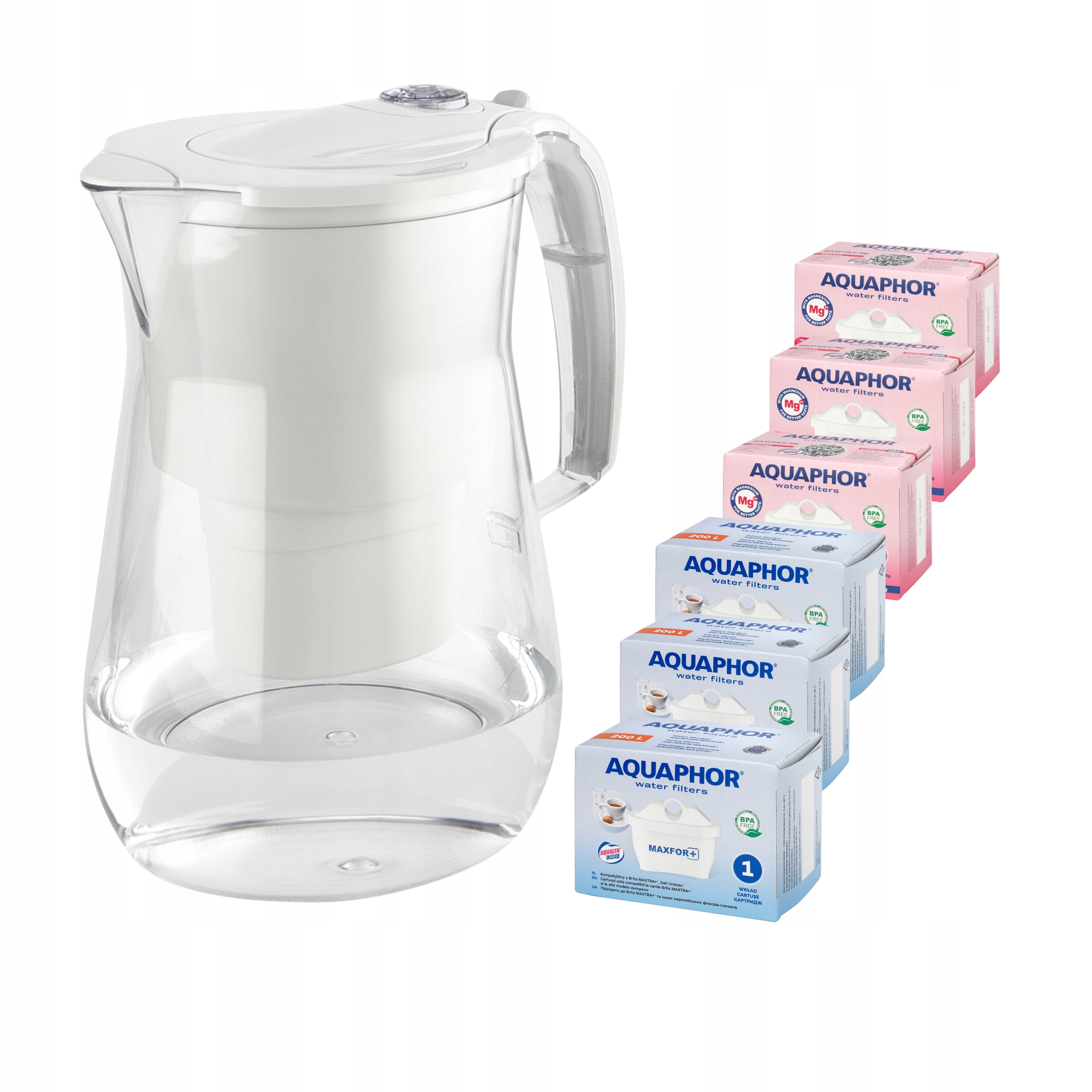 Nádoba na filtrování vody Aquaphor Onyx 4,2 l 6 náplní (3 mg 3 Maxfor)