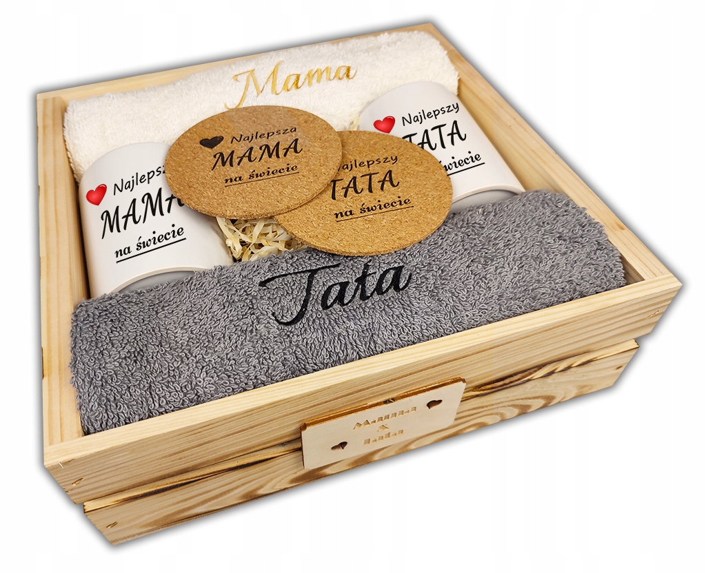 

Na Dzień Mamy Matki Taty Ojca Zestaw Kubek