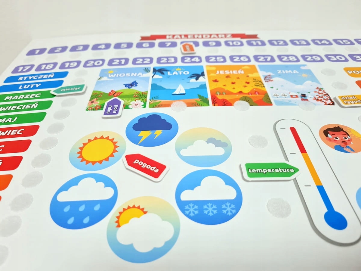 Mój Pierwszy Kalendarz - edukacyjny dla dzieci A3 Bohater / Bajka brak