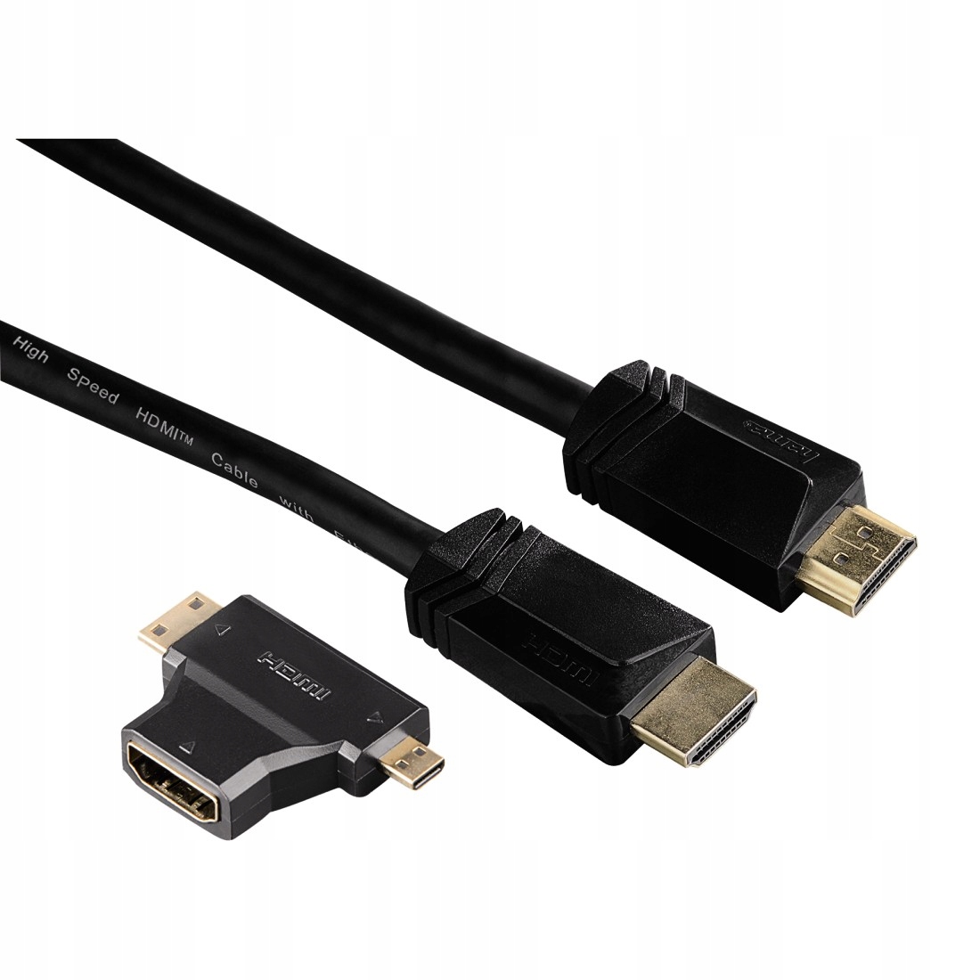 Kabel HDMI 1,5m. + adapter C / D FullHD 3S HAMA