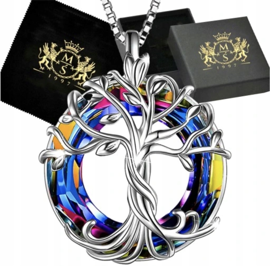 Stříbrný náhrdelník ze Stříbro 925 s přívěskem Strom života jako Dárek Gravírování