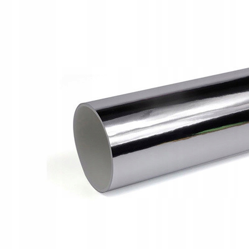 FOLIA CHROM SREBRNA CHROMOWANA LUSTRZANA 50x152cm Długość 50 cm