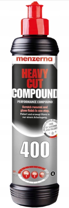 Pasta polerska Menzerna 400 250ml Usuwanie rys i wykończenie wysoki połysk