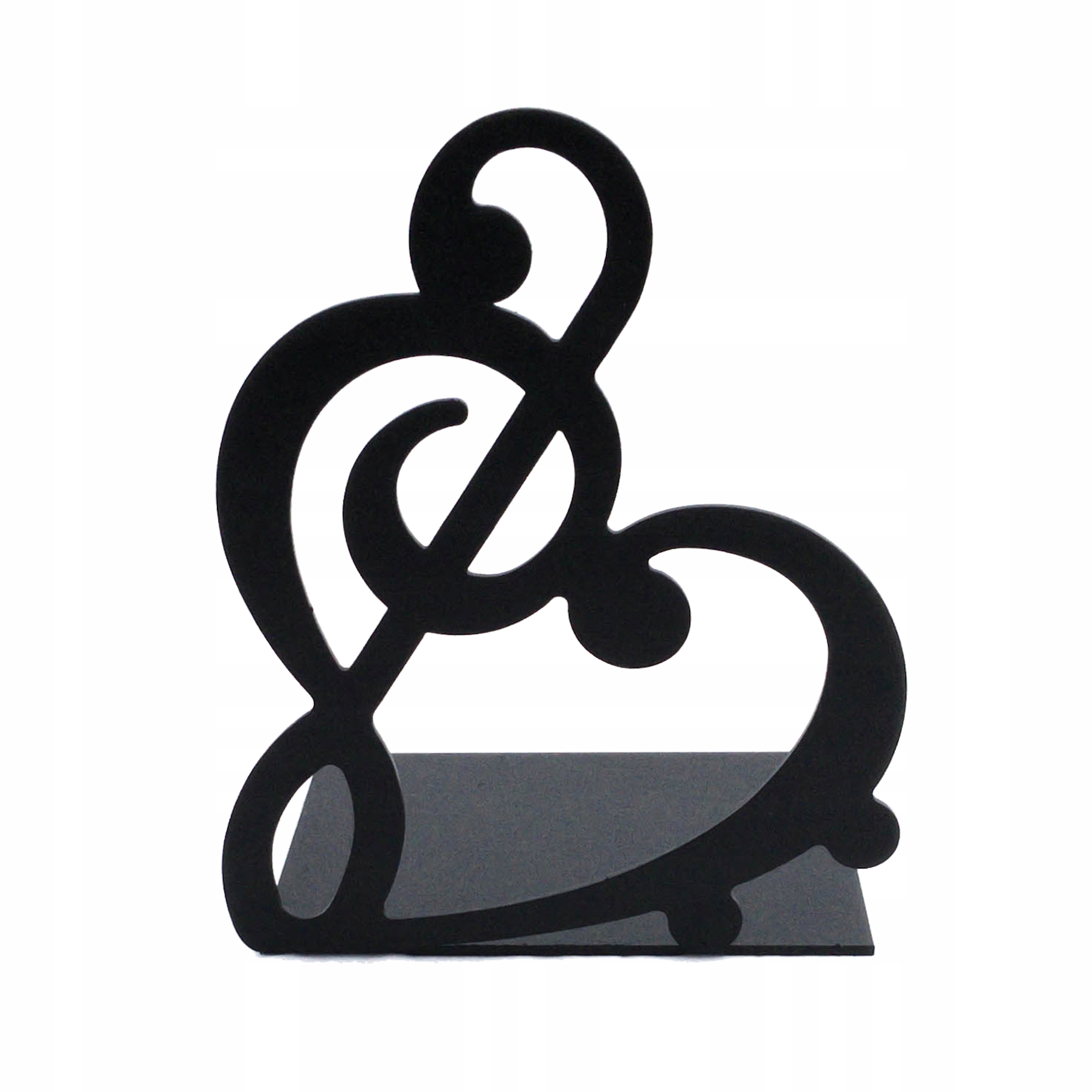 podpórka do książek klucz wiolinowy i basowy