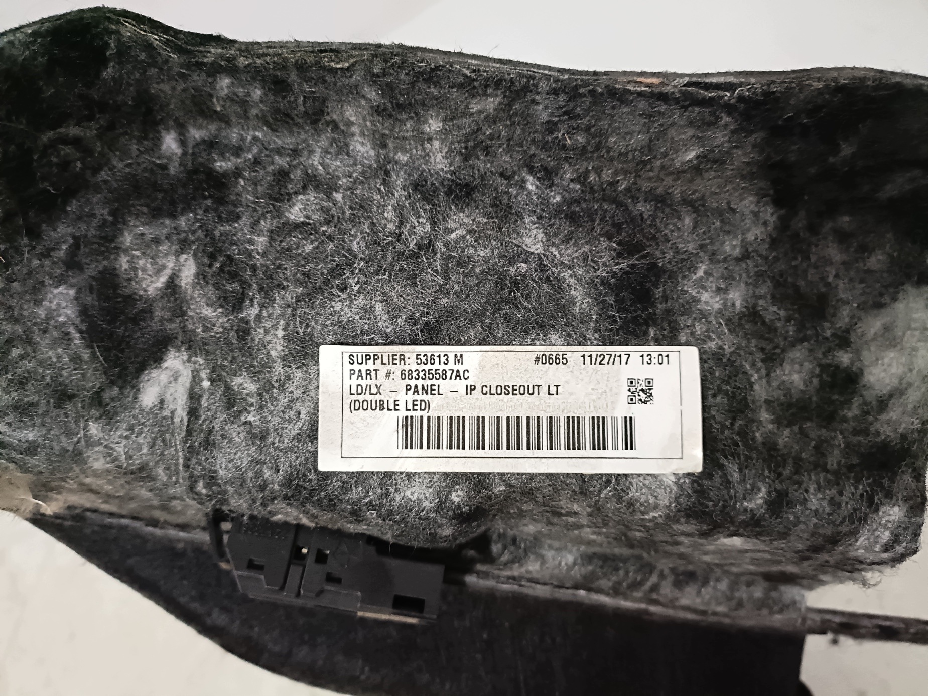 DODGE CHARGER 2019- upholstery below steering wheel, 68335587AC