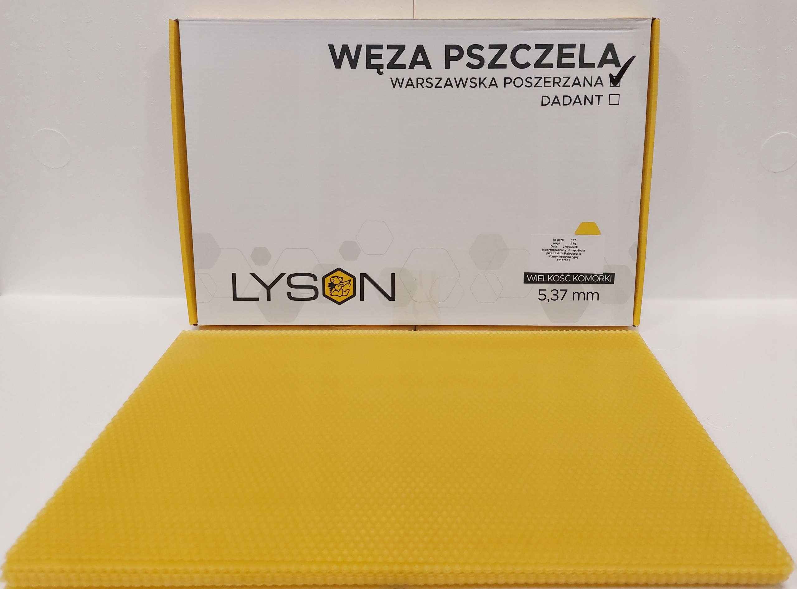 Węza WARSZAWSKA POSZERZANA 5kg WOSK pszczeli