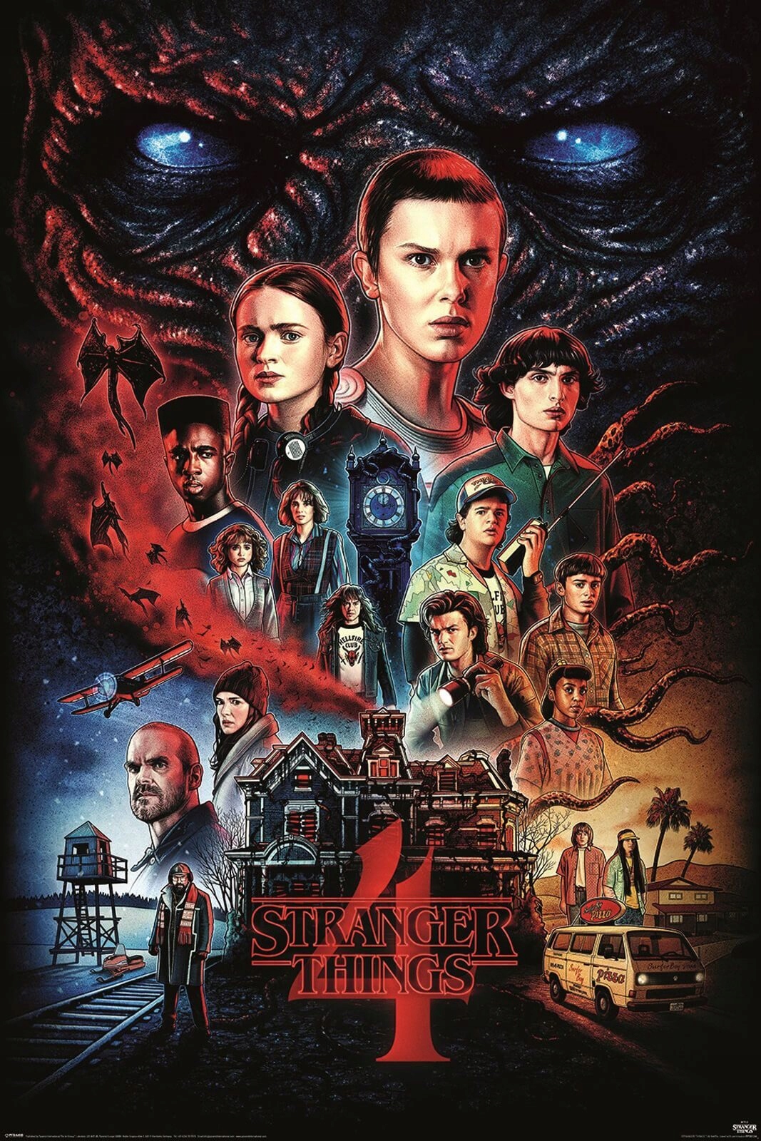 Stranger Things 4 Vecna - plakat 61x91,5 cm 12993029815 - Sklepy