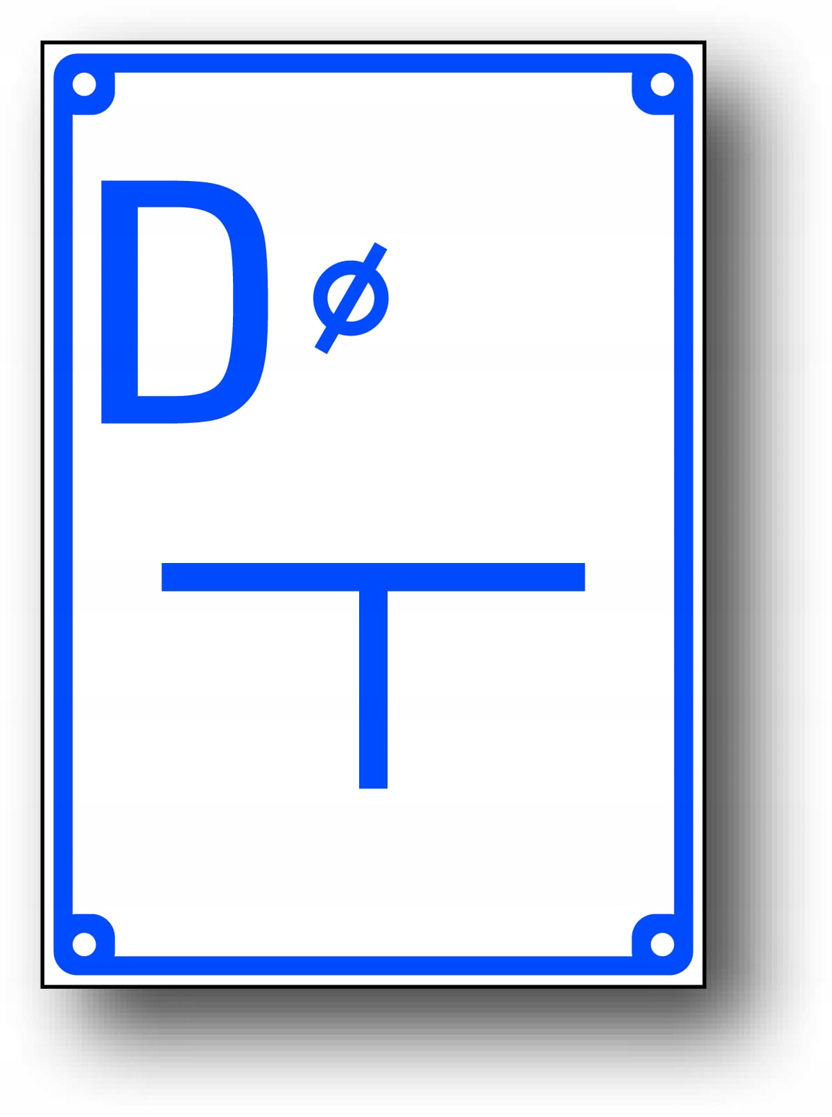 

TODW-3 Znak D Tabliczka Orientacyjna Zasuwy Na Poł