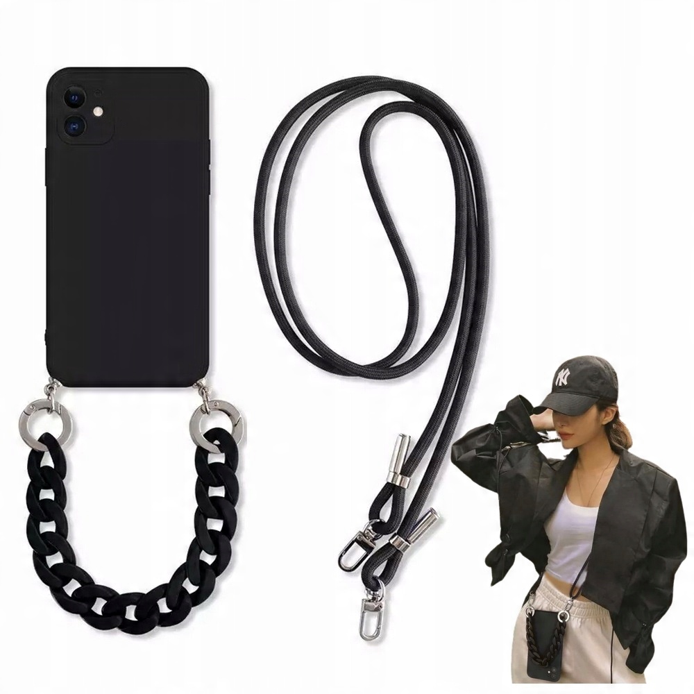 

Crossbody 2w1 etui łańcuch sznurek iPhone 14 Pro