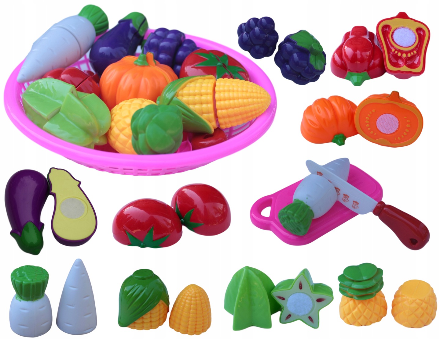 

Koszyczek Warzywa Owoce Na Rzepy Deska Nóż