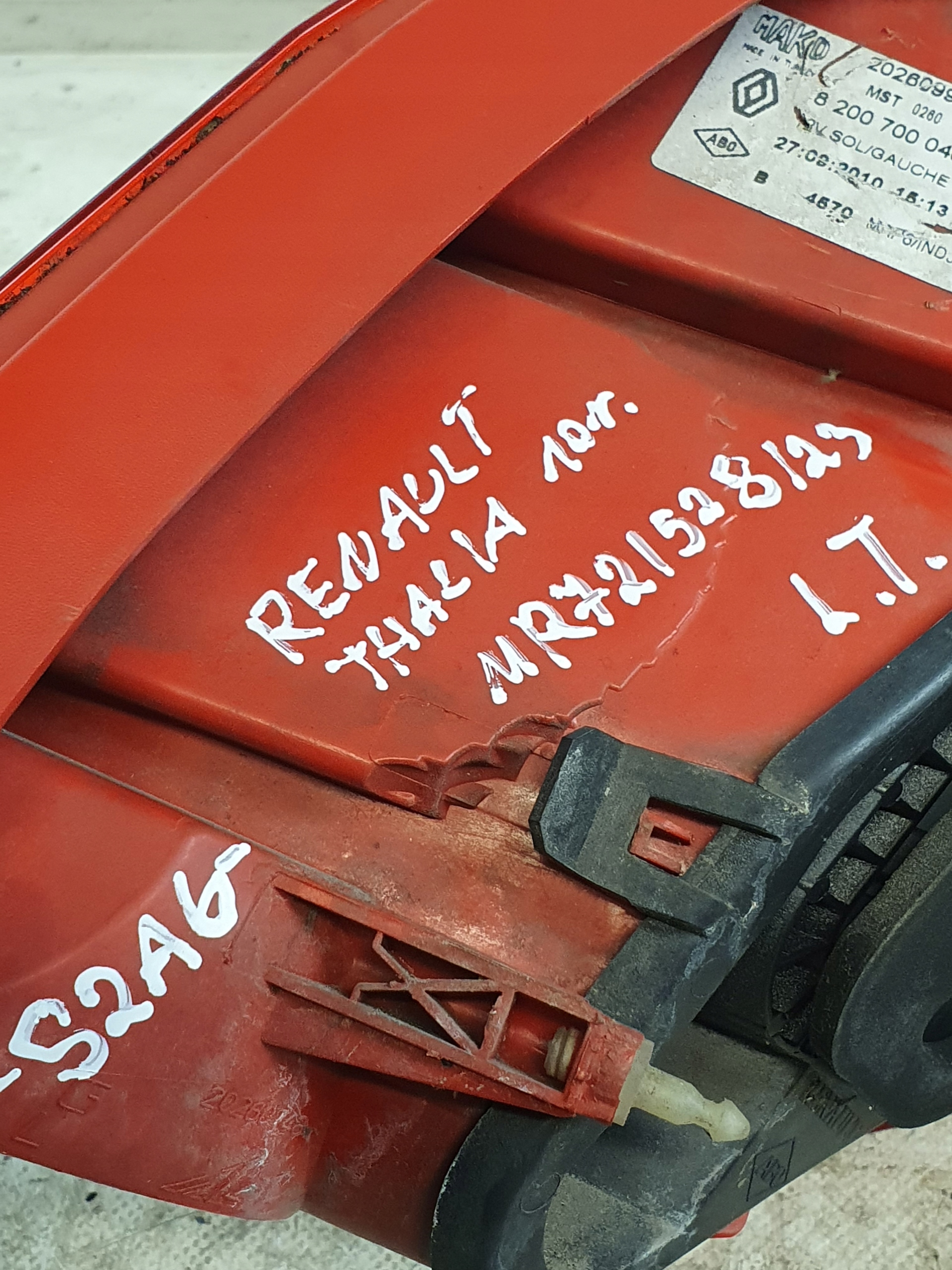 light rear left rear part RENAULT THALIA II 10r.